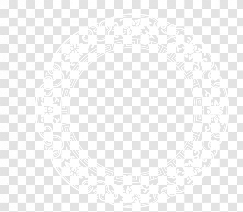 White Symmetry Black Pattern - Rectangle - Classical Chinese Style Cartoon,China Wind Ring Transparent PNG