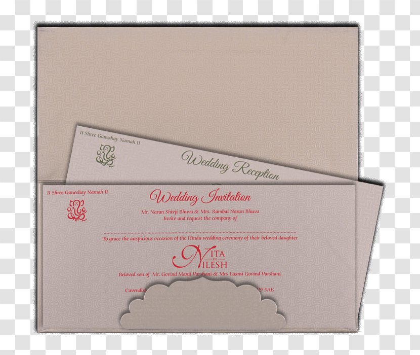 Paper Font - Wedding Invitation - Online Transparent PNG