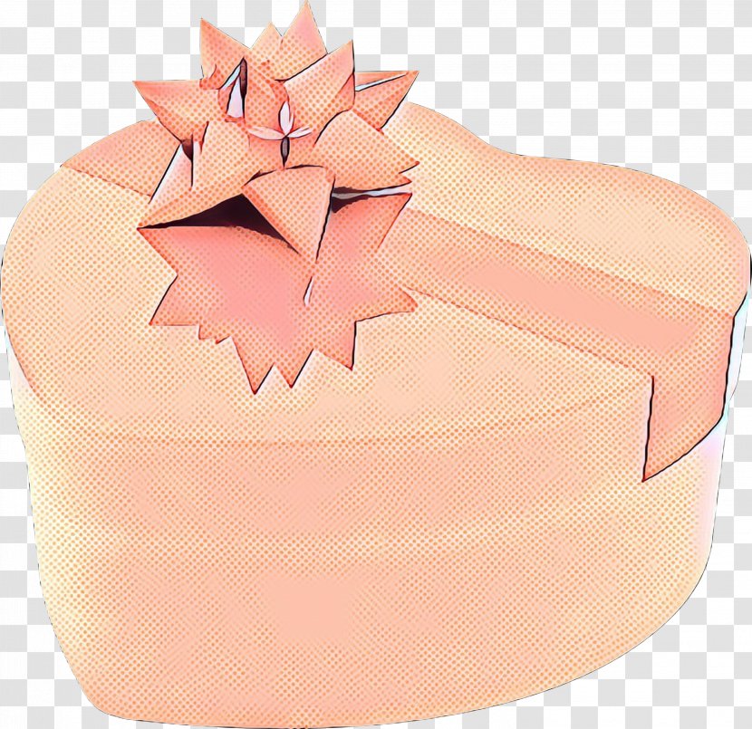 Pink Box Peach Paper Ribbon - Pop Art - Product Transparent PNG