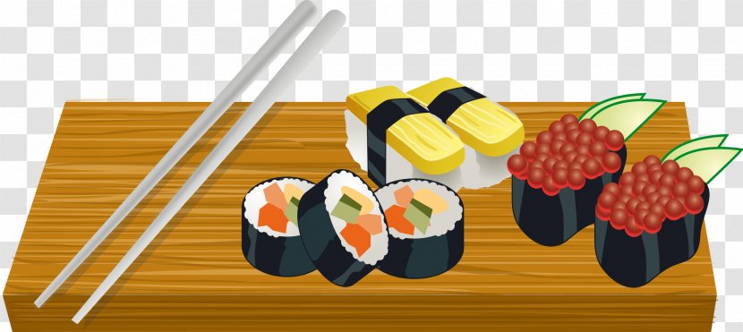 Sushi Japanese Cuisine Clip Art - Shrimp And Prawn As Food Transparent PNG