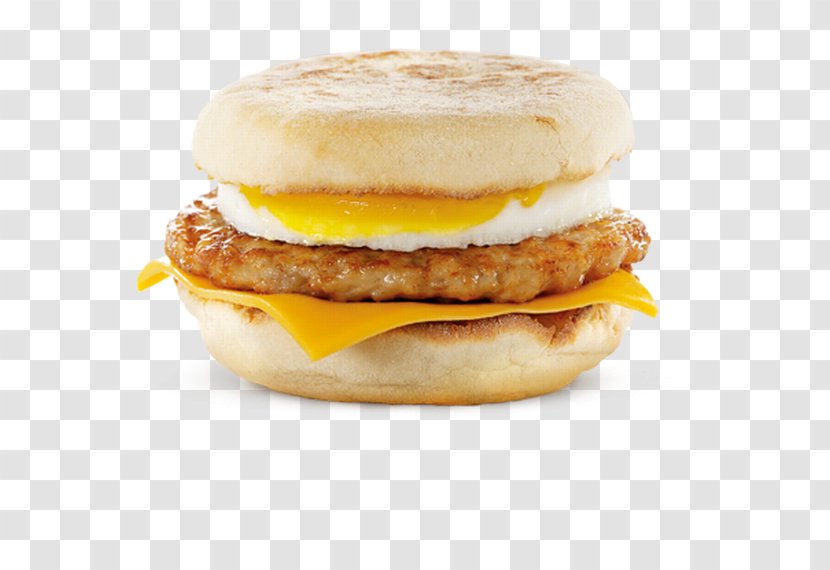 McDonald's Sausage McMuffin Breakfast Bacon, Egg And Cheese Sandwich - Fast Food Transparent PNG