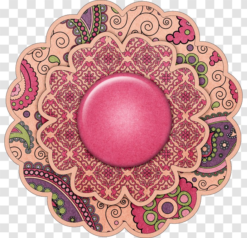 Pink M Circle RTV - Dishware Transparent PNG