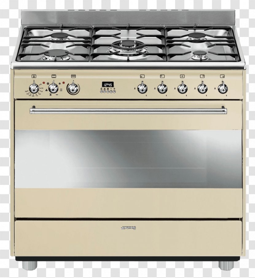 Cooking Ranges Gas Stove Oven Smeg Electric - Stainless Steel Transparent PNG