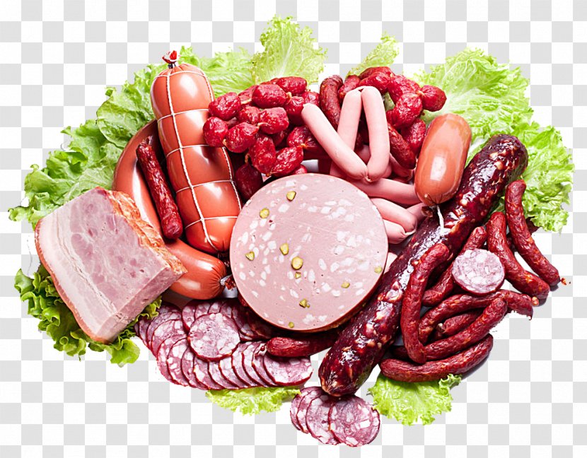 Sausage Making Salami Stuffing Meat - Vienna - Ham Transparent PNG