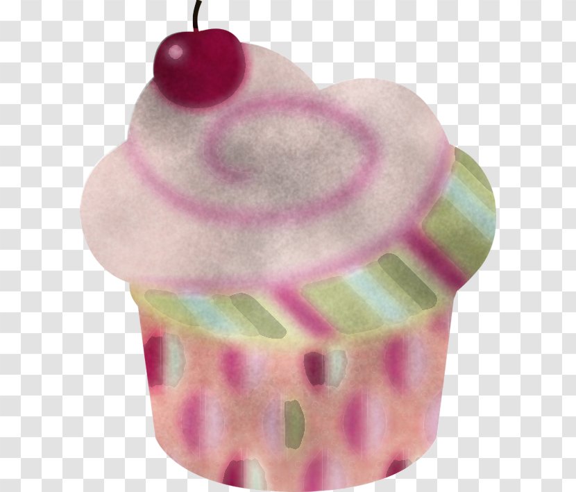 Pink Food Baking Cup Cupcake Muffin - Dessert Transparent PNG