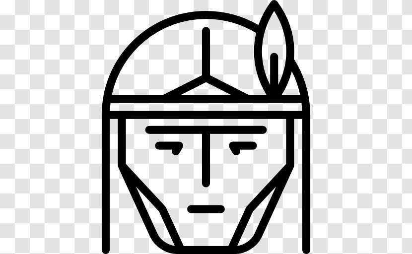 Indios - Head - Black And White Transparent PNG