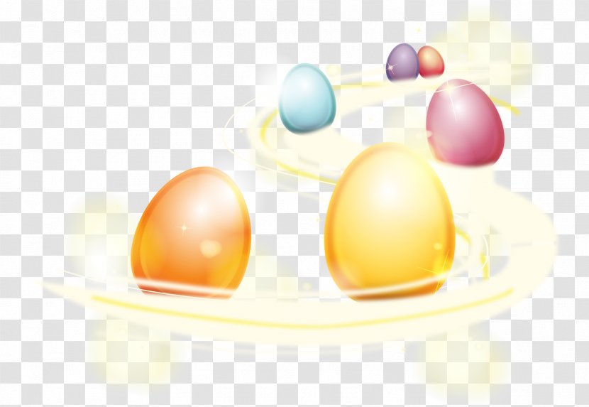 Easter Bunny Colorful Eggs Egg - Sphere - Vector Transparent PNG