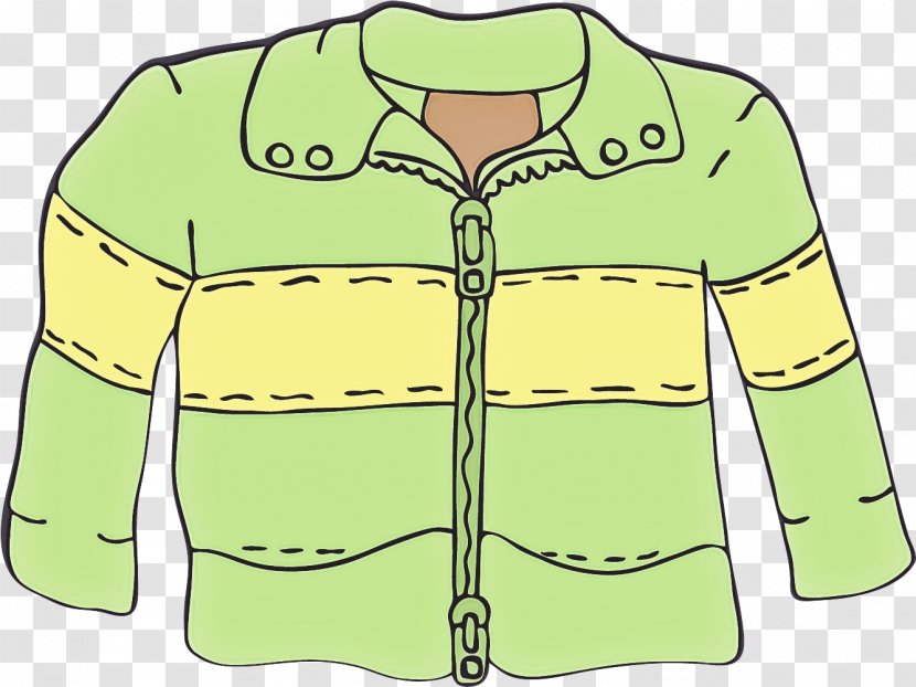 Clothing White Outerwear Jacket Green - Sweater - Top Transparent PNG