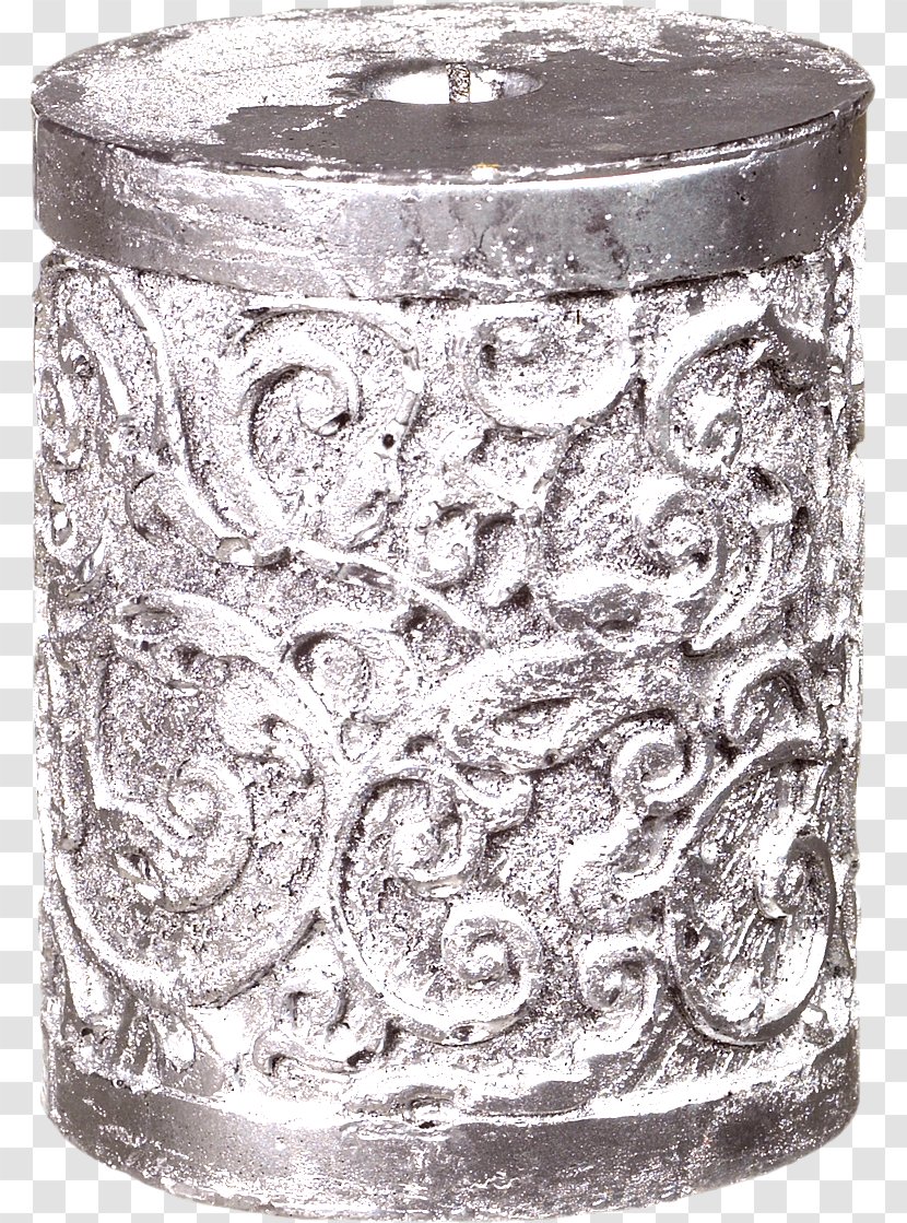 Silver Jar - Metal Transparent PNG