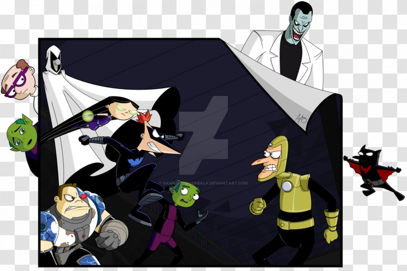 Ferb Fletcher Batman Nightwing Candace Flynn Isabella Garcia-Shapiro - Dan Povenmire - Dc Comics Transparent PNG