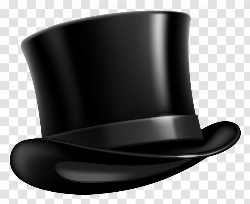 Top Hat Cap Clip Art - Cylinder - Black Clipart Picture Transparent PNG