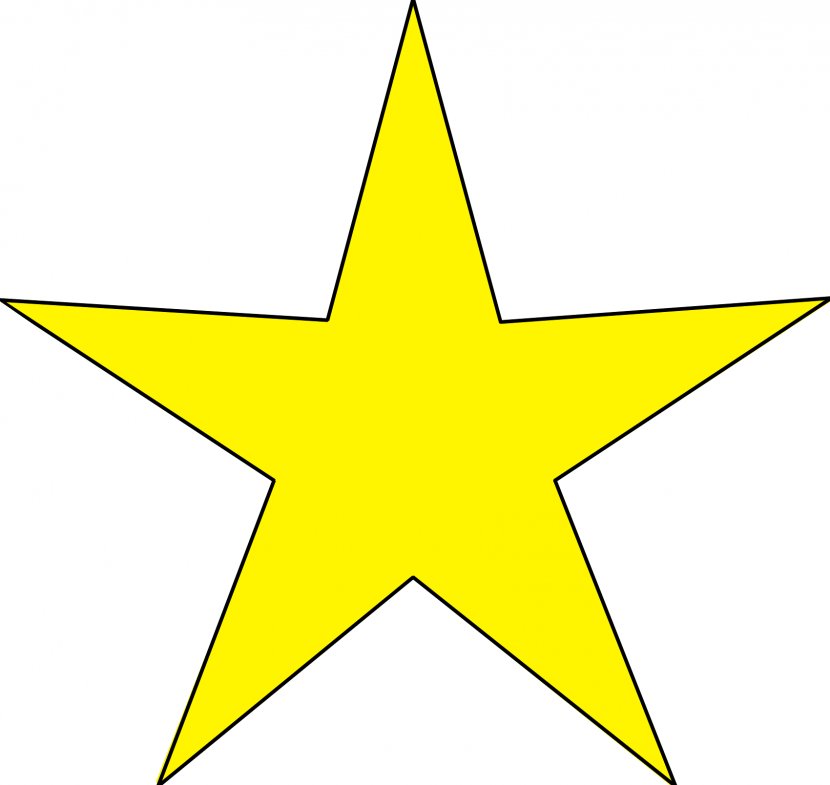 Star Shape Clip Art - Yellow Transparent PNG