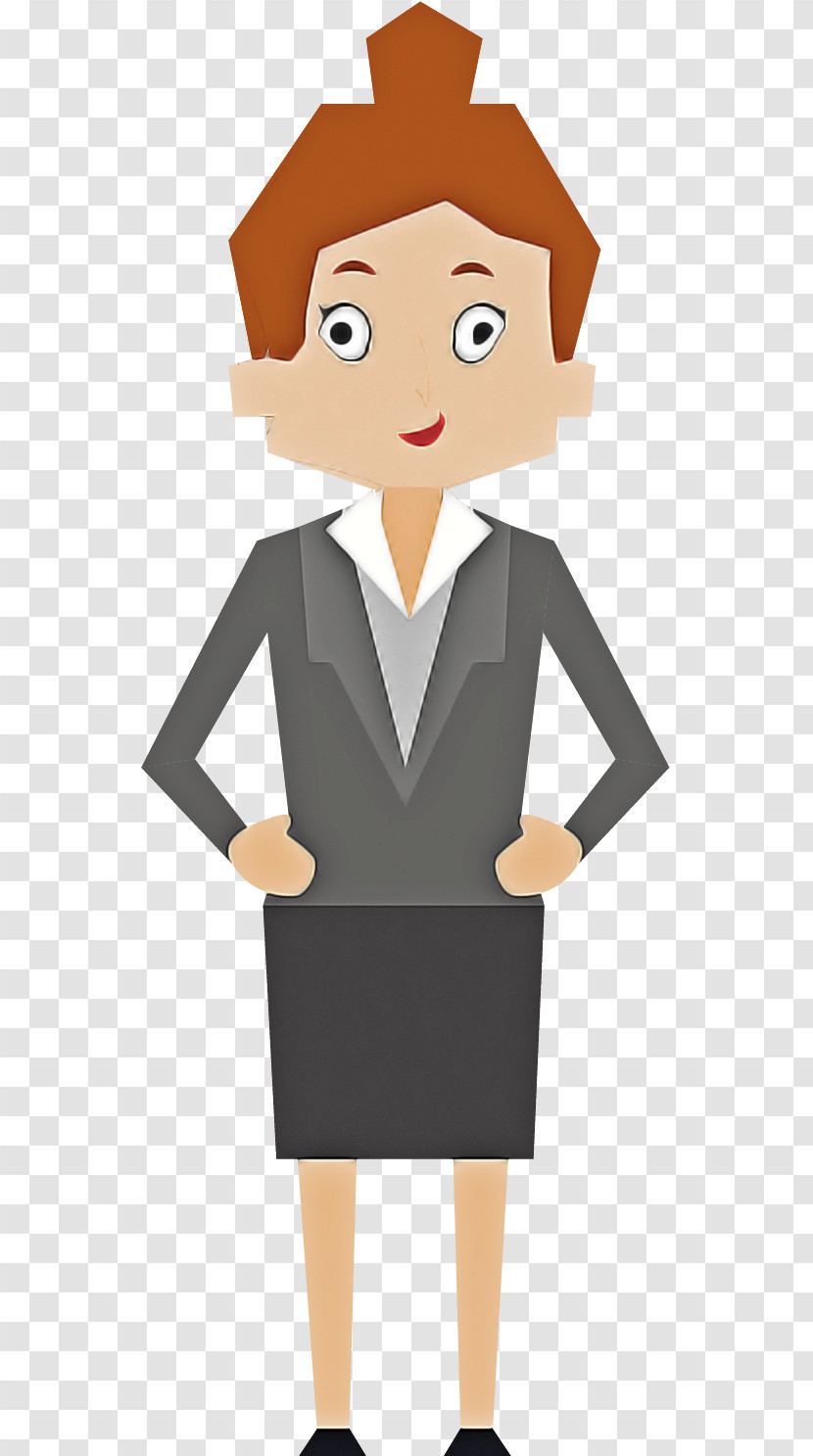 Cartoon Standing Job Formal Wear Businessperson Transparent PNG