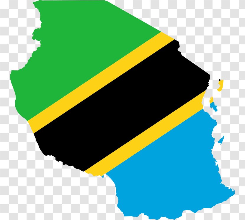 Flag Of Tanzania Blank Map - Geography Transparent PNG