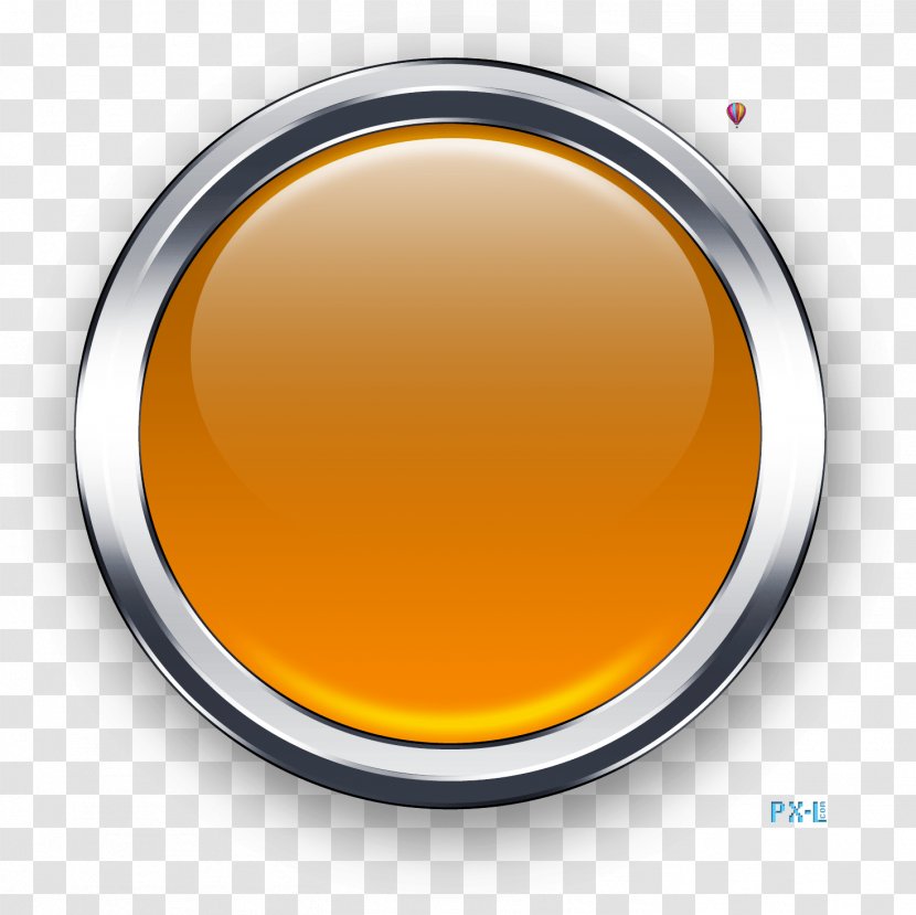 Circle Font - Yellow - Game Buttorn Transparent PNG
