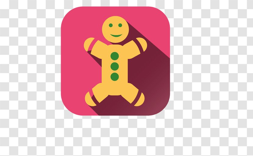 Gingerbread Man Biscuits - Magenta - Bread Transparent PNG