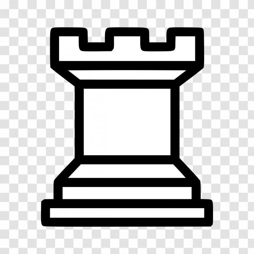 Chess Piece Rook Pawn White And Black In - Bishop - Kale Transparent PNG