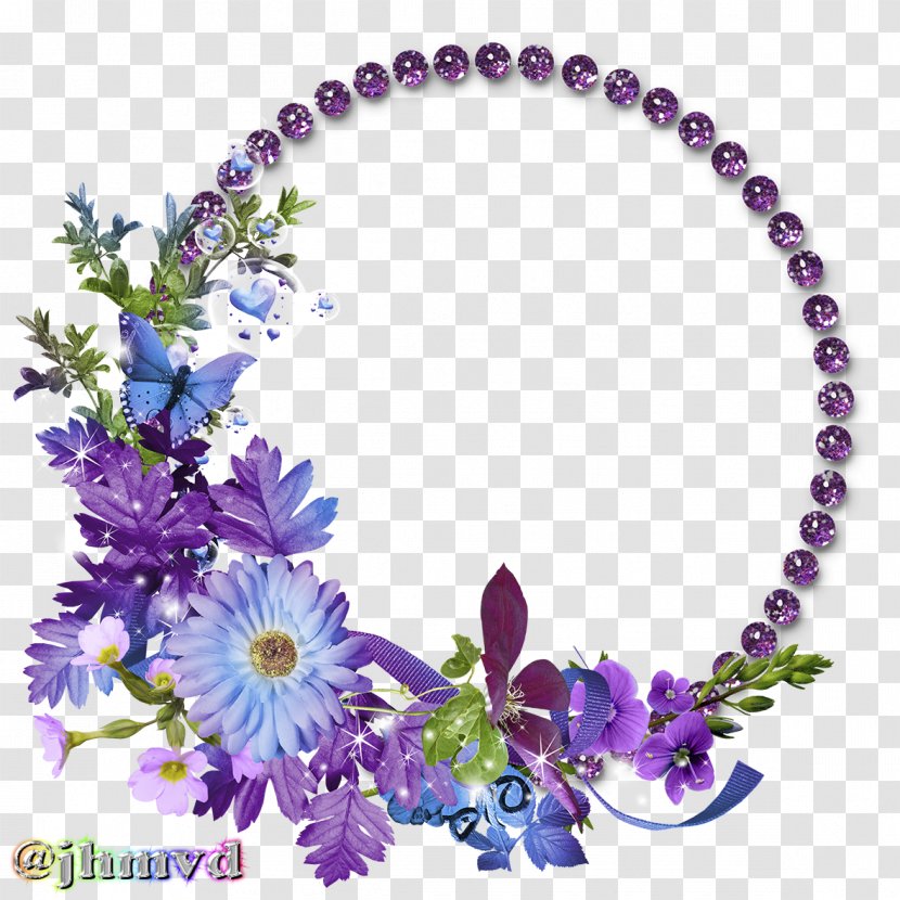 Picture Frames Flower Floral Design Borders And - Arranging - Purple Yam Transparent PNG
