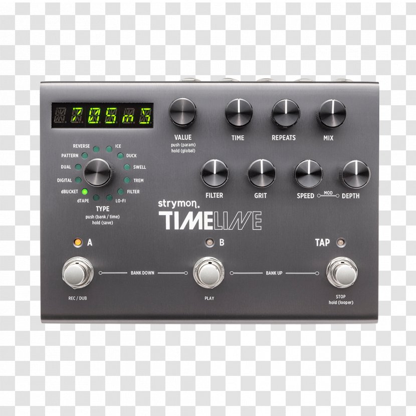 Strymon TimeLine Delay Effects Processors & Pedals Distortion - Flower - Guitar Transparent PNG