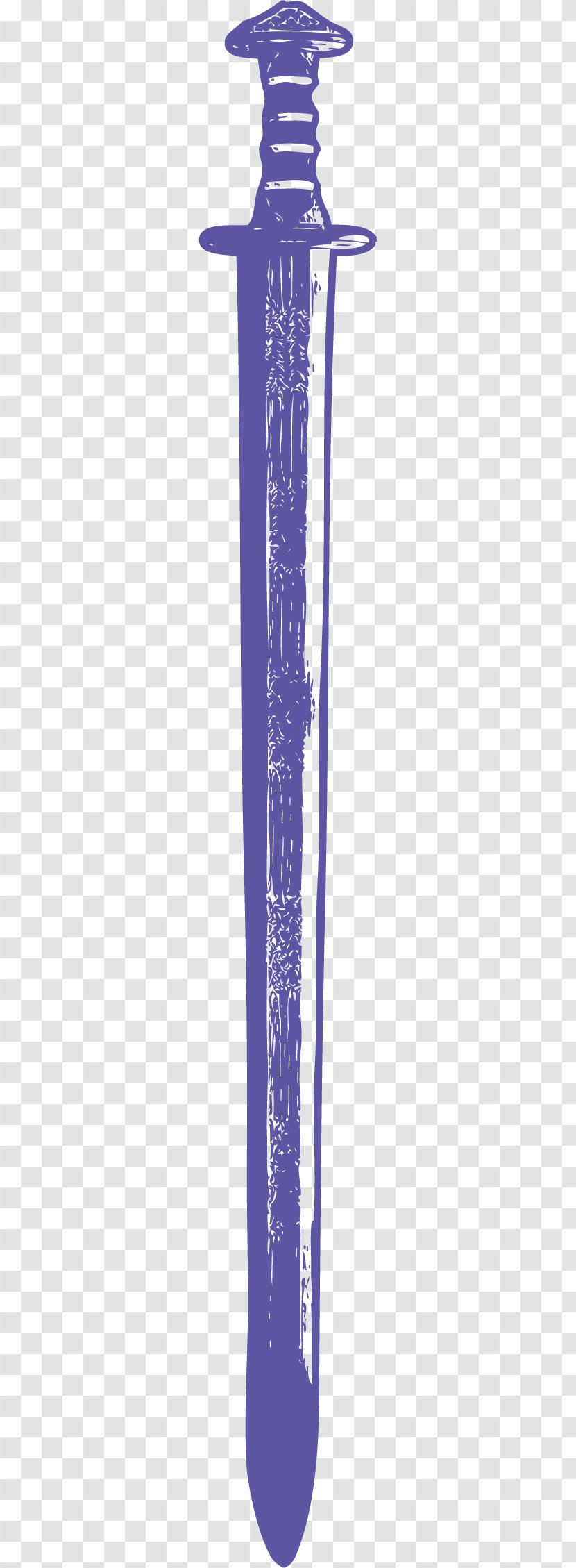 Purple Font - Tattoo - Ancient Sword Transparent PNG