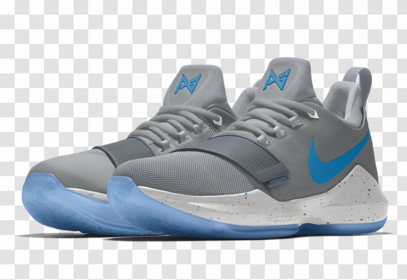 Oklahoma City Thunder Nike Air Max Jordan Shoe - Electric Blue - Paul Transparent PNG