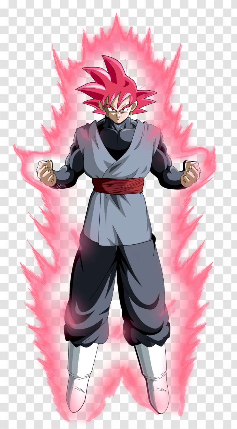 Goku Black Super Saiyan Dragon Ball - Watercolor Transparent PNG