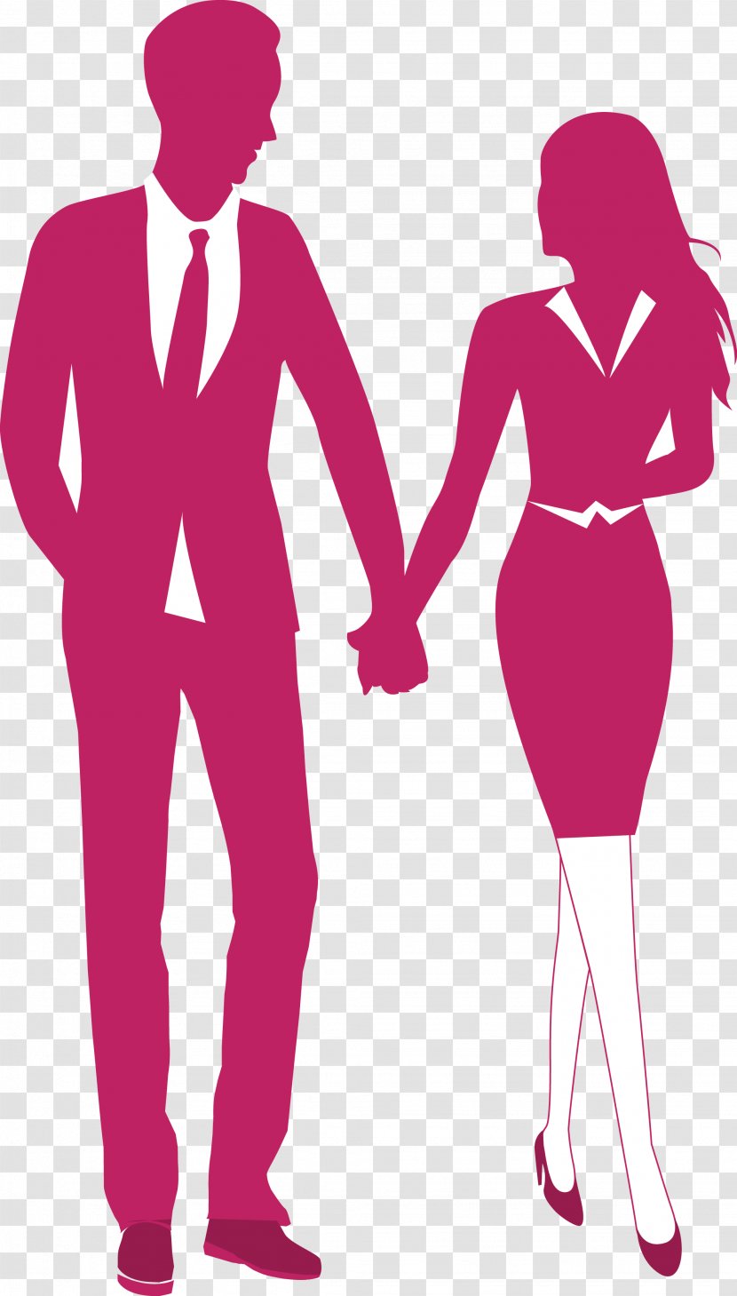 Dating Silhouette Euclidean Vector - Frame - Business Lovers Transparent PNG