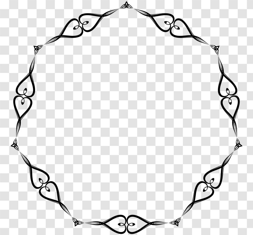 Borders And Frames Clip Art - Area - Black White Transparent PNG