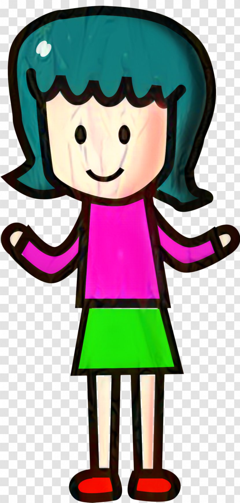 Cartoon Girl Clip Art Image - Comics - Fictional Character Transparent PNG