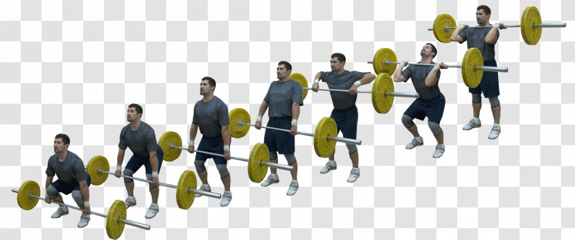 Hang Clean Bench Press And Olympic Weightlifting Weight Training - Dumbbell Transparent PNG