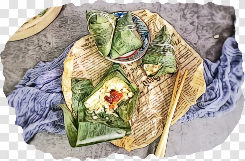 Zongzi Tong Sui Food Recipe Greens - Leaf - Luggage And Bags Transparent PNG