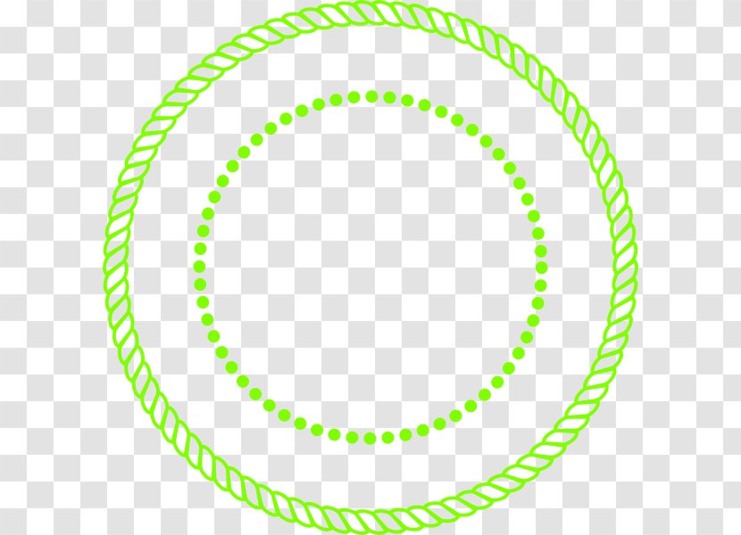 Rope Circle Clip Art - Yellow - Green Transparent PNG