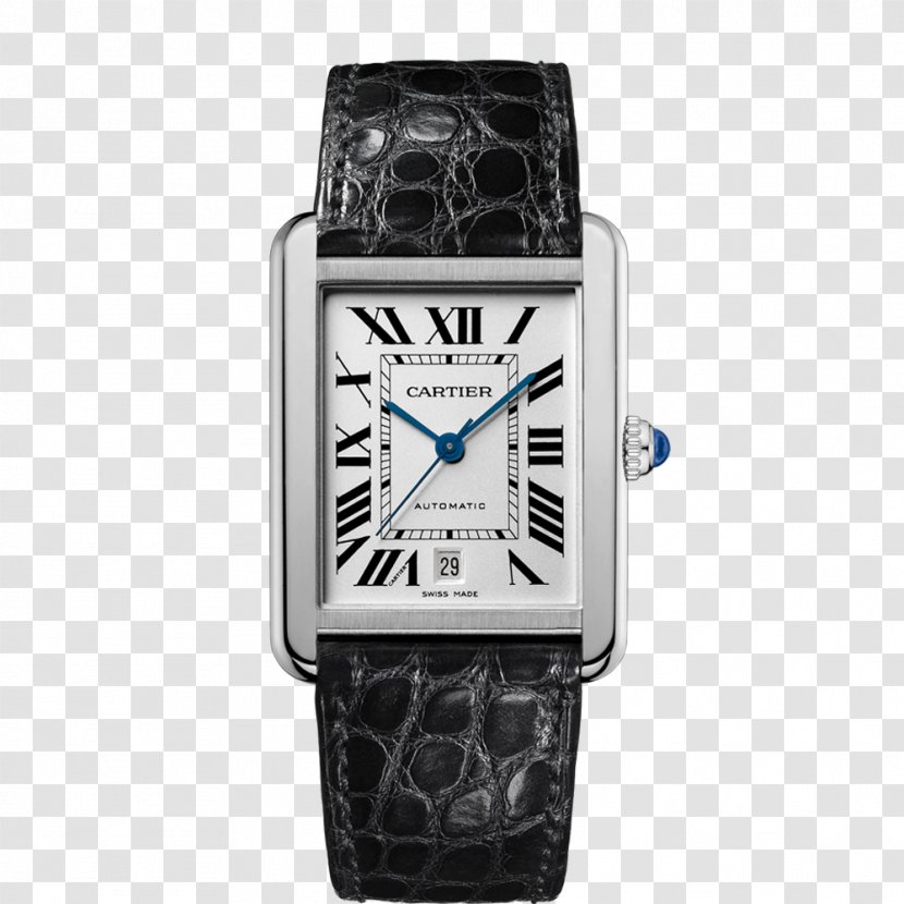 Cartier Tank Solo Watch Jewellery - Strap Transparent PNG