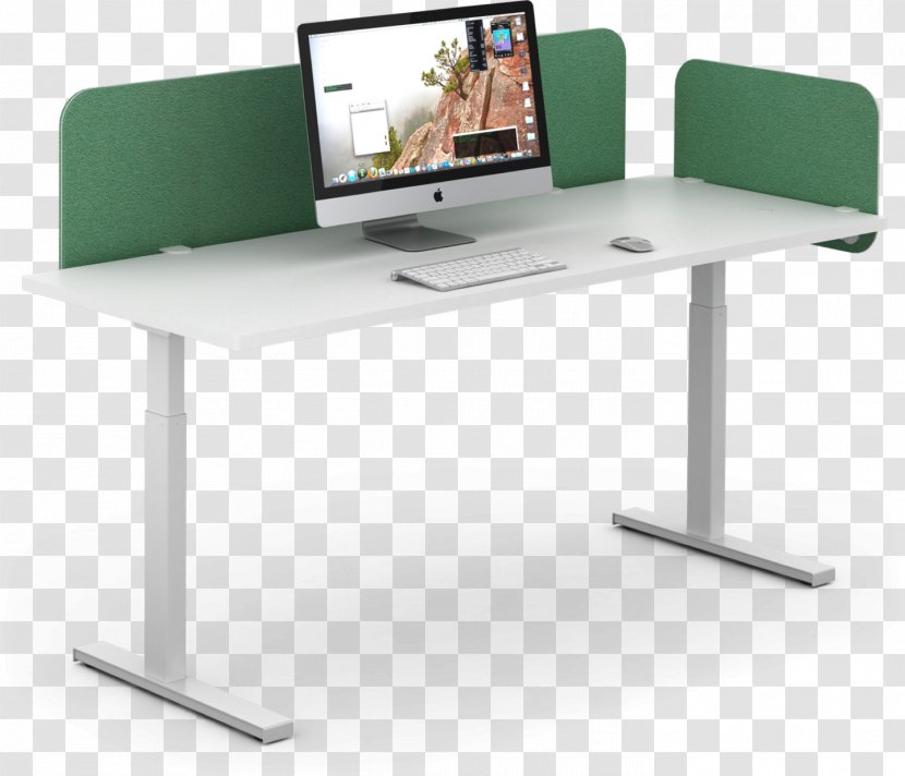 Sit-stand Desk Table Office Furniture - Desktop Computers - Accessories Transparent PNG