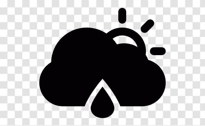 Weather Clip Art - Black And White - Rainy Day Transparent PNG