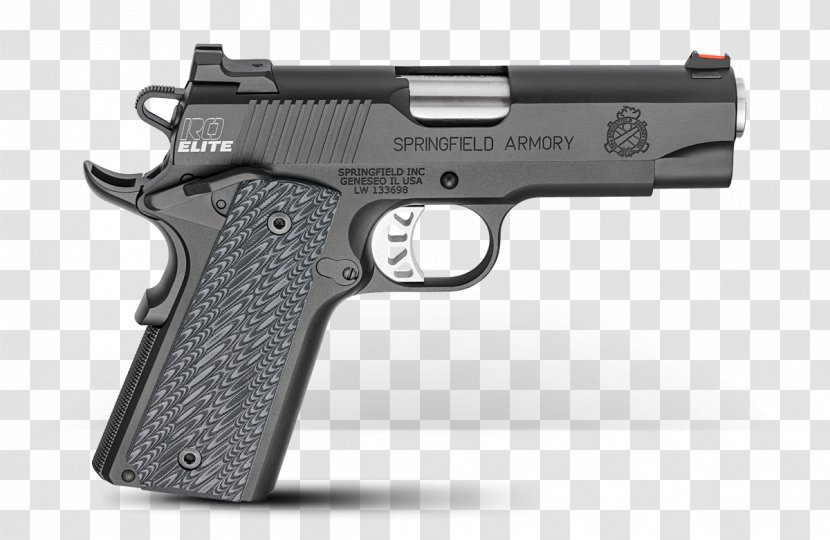 Springfield Armory M1911 Pistol Firearm .45 ACP - Handgun Transparent PNG
