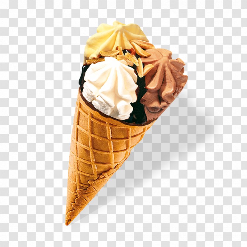 Chocolate Ice Cream Cones Dame Blanche Wafer - Banana Splits Transparent PNG