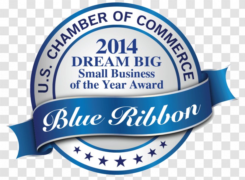 United States Award Blue Ribbon Business Commemorative Plaque - Catering Transparent PNG