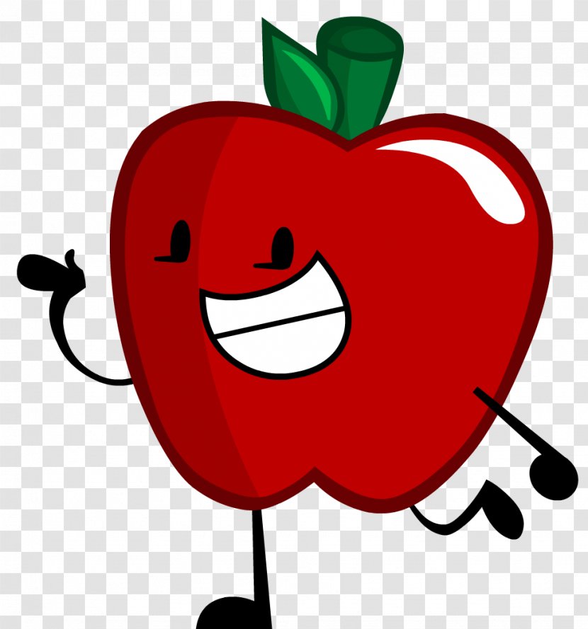 Drawing Apple Cartoon Character Clip Art - Fan - Red Transparent PNG