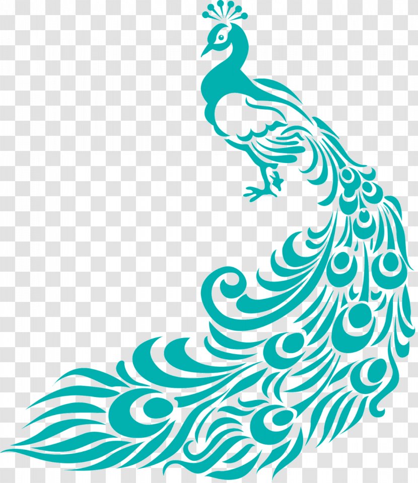Peafowl Free Content Clip Art - Scalable Vector Graphics - Simple Colorful Peacock Drawing Transparent PNG