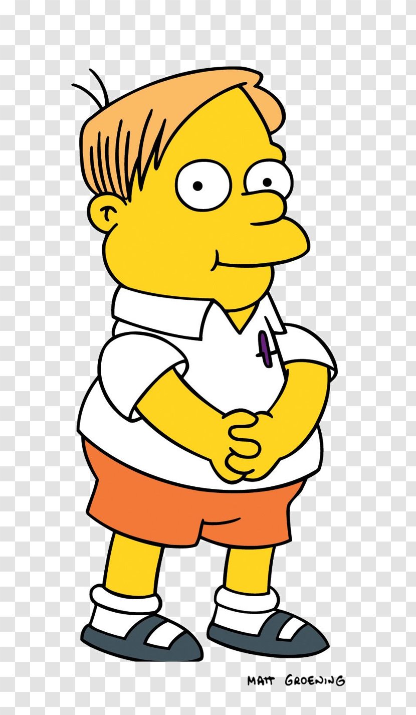 Martin Prince Bart Simpson Homer Lisa Marge - Black And White - Simpsons Transparent PNG