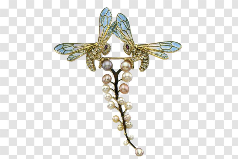 Brooch Art Nouveau Jewellery Plique-à-jour - Tiara Transparent PNG