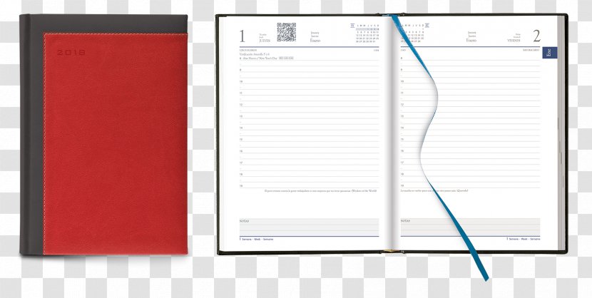 Paper Clip Diary Notebook Ring Binder - Frida Kalo Transparent PNG