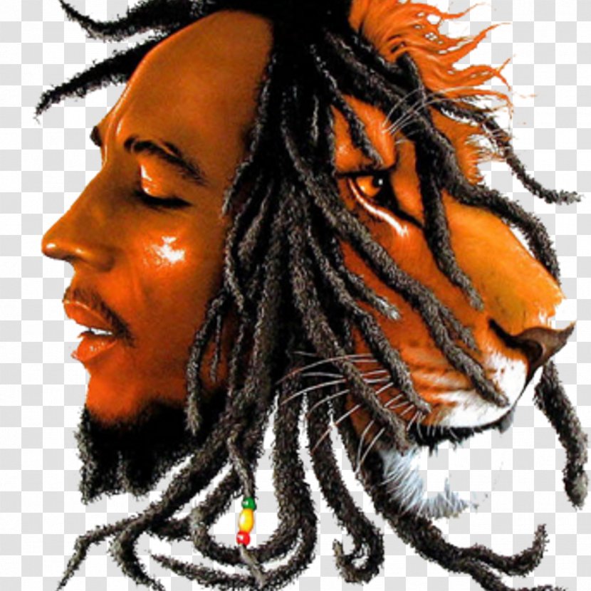 Bob Marley Lion Rastafari Reggae Zion - Flower Transparent PNG