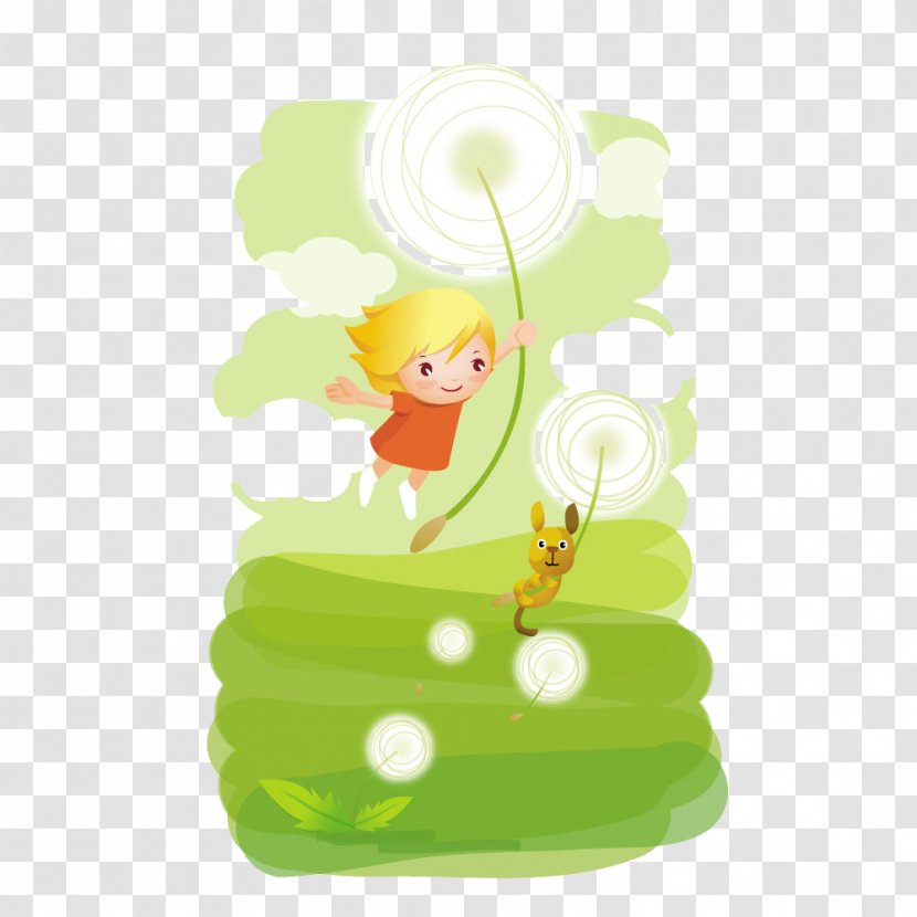 Cartoon Dandelion Illustration - Animation - Children And Transparent PNG