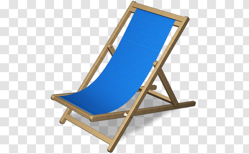 Sunlounger Wood Angle - Blue 03 Transparent PNG