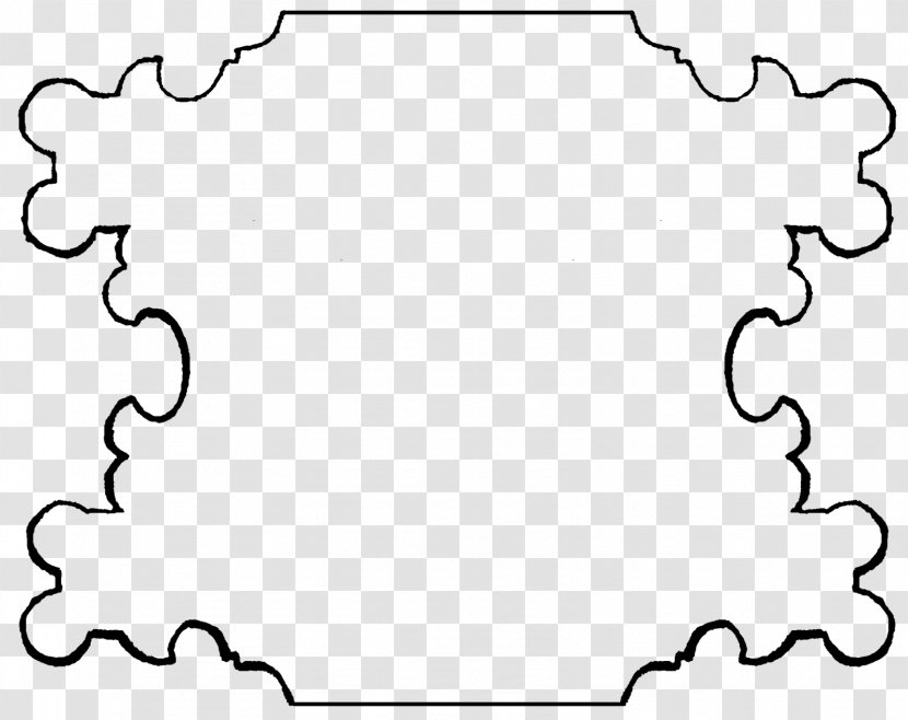 Borders And Frames Picture Drawing Clip Art - Black White - Creative Hand-painted Border Transparent PNG