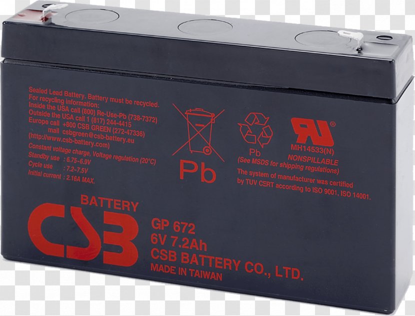 Automotive Battery Electric Lead–acid UPS Oktal.ro Transparent PNG