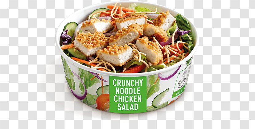 Thai Cuisine Chicken Salad Vegetarian Hamburger Wrap - Noodles Transparent PNG