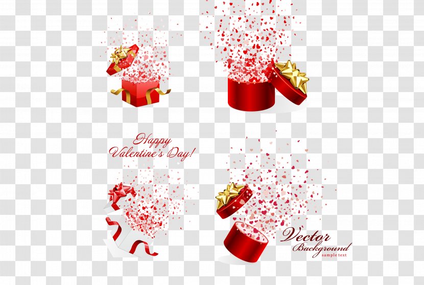 Gift Box Valentine's Day - Card - Surprise Transparent PNG